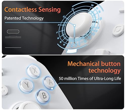 Miniatura 4 de GuliKit (No Stick Drift KingKong 2 Pro Wireless Controller for Nintendo Switch, First Bluetooth Controller with Hall Effect Sensing Joystick, No