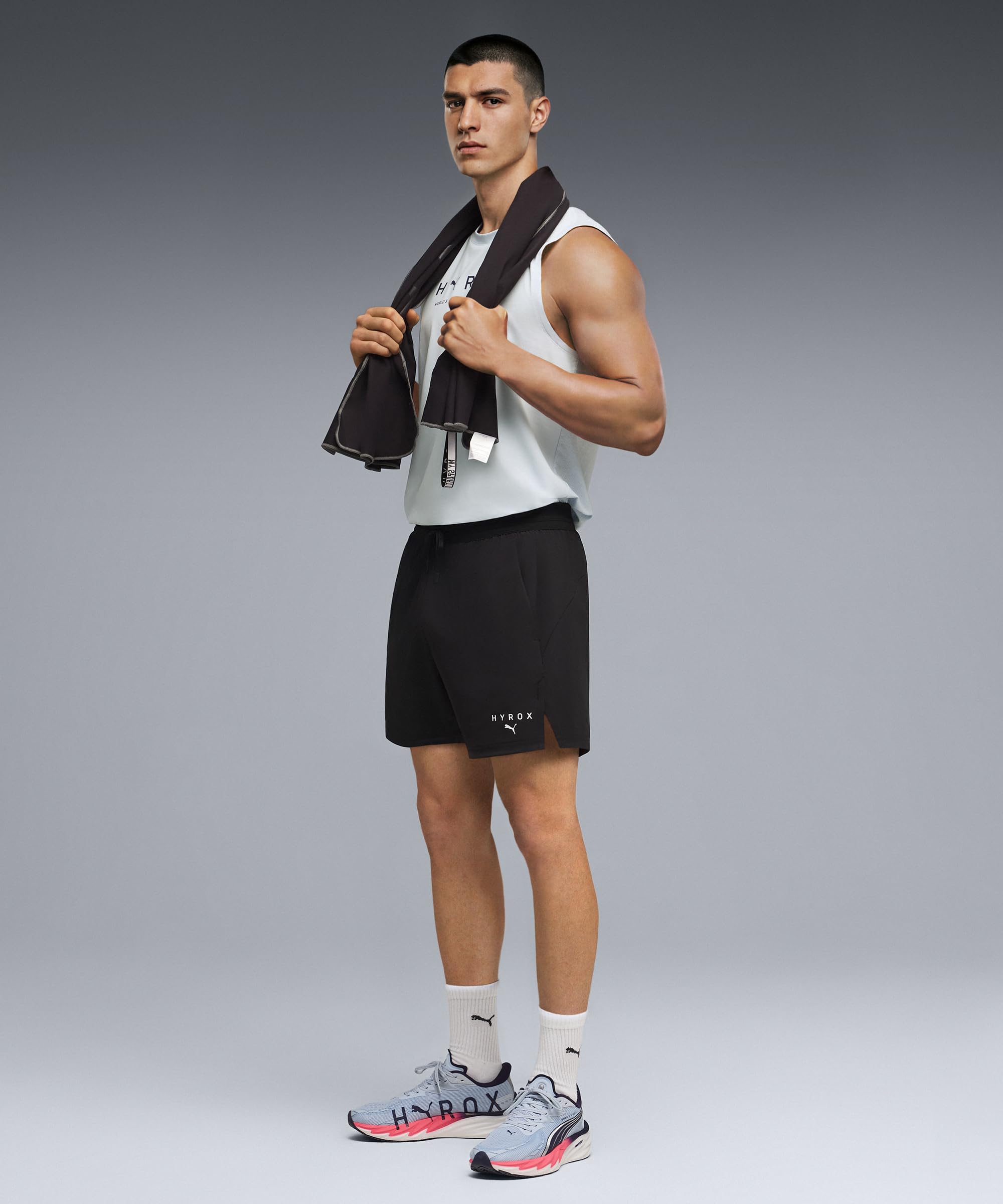 PUMA 528568 Hi Rocks M Puma X HYROX DRYELITE Herren-Shorts, 12,7 cm