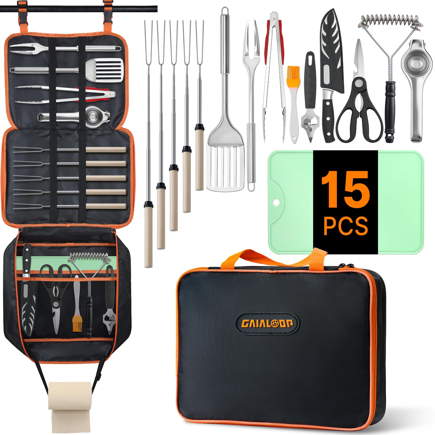 Amazon.com : Gaialoop Camping Utensils Set Cooking Grilling