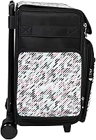 Vista 8 de Everything Mary Bolsa de Manualidades Plegable con Ruedas, Pill - Bolsa de Transporte con Ruedas para Scrapbooking y Arte - Organizador de Viaje