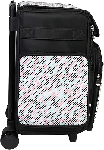 Miniatura 8 de Everything Mary Bolsa plegable para manualidades, píldora, bolsa de recortes con ruedas para álbumes de recortes y arte, organizador de viaje para