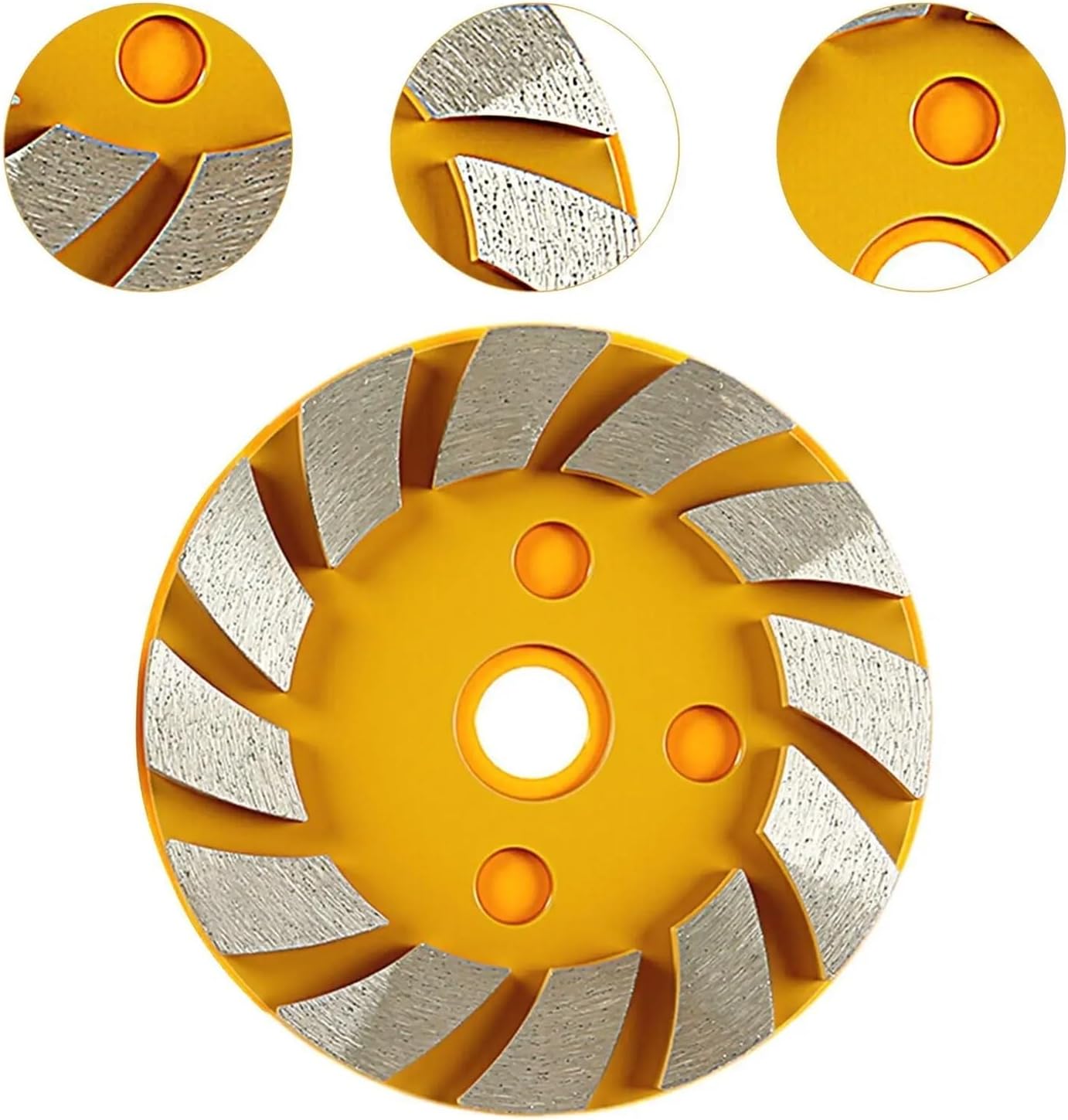 Angle Grind Accessories with Diamond Grinding Disc for Cement Work(Yellow)