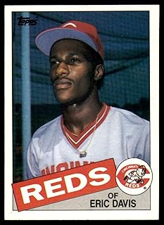 1985 Topps Baseball #627 Eric Davis RC Rookie Cincinnati Reds Official MLB Trading Card (stock photos used) Near Mint or b...
