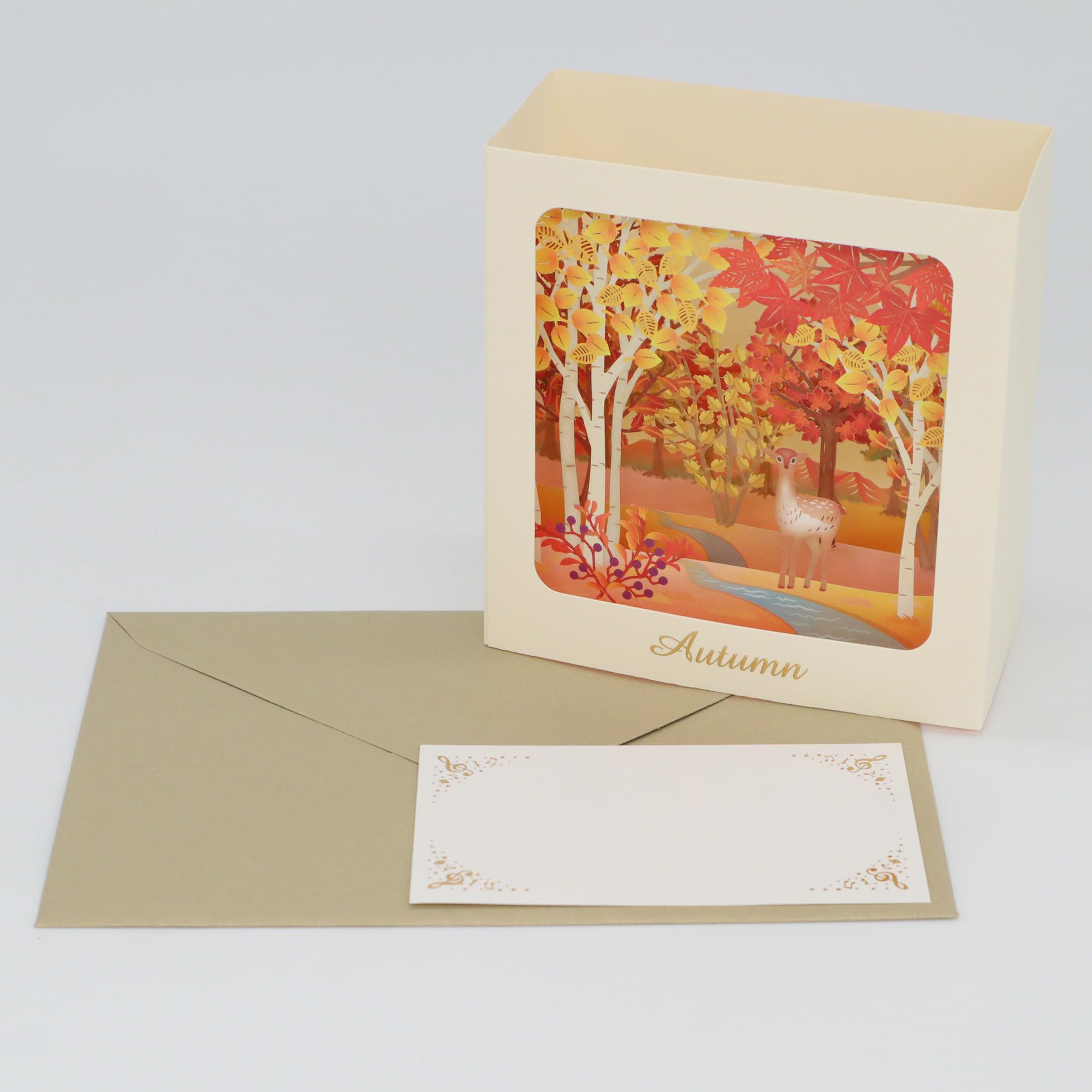 紅葉のグリーティングカード、ポップアートカード＊11枚セット