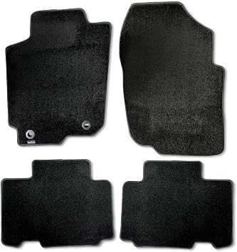 CarsCover Custom Fit 2013-2018 Toyota RAV4 SUV Front and Rear Carpet Car Floor Mats Heavy Cushion Ultramax Asphalt Black
