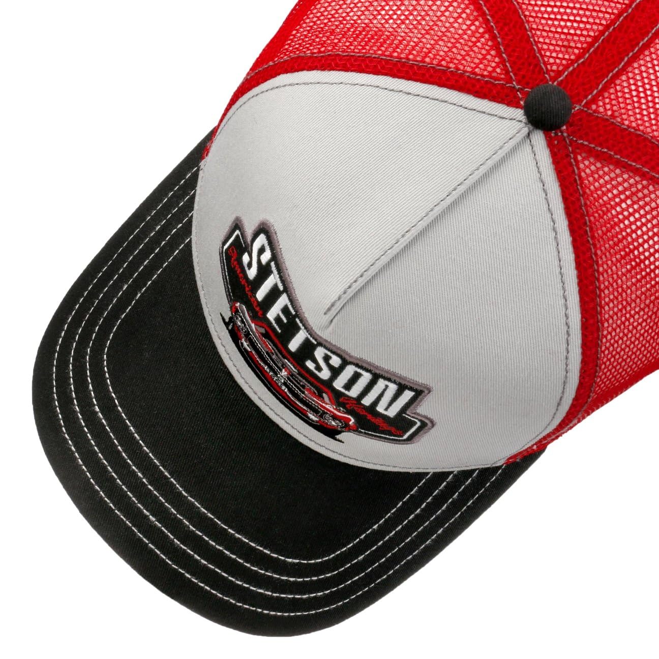 Stetson Cappellino Garage American Heritage Uomo - Trucker cap Berretto Baseball Mesh Snapback, con Visiera, Visiera Estate/Inverno Primavera Estate Autunno Inverno