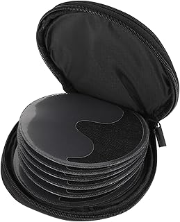 Veemoon 1Pc Bolsa Redonda Para CD Bolsa De Couro Dvd Fichário Suporte Para Armazenamento De Protetor De CD De Carro Suporte De Armazenamento De Disco CD Suporte De Armazenamento De Disco