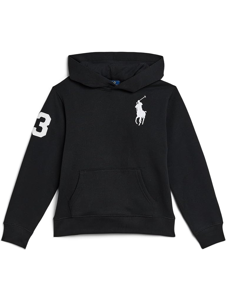Black Polo Ralph Lauren Big Pony Fleece Hoodie (Big Kid)
