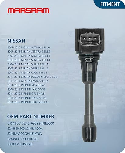 Vista 11 de Marsram Paquete de bobinas de encendido UF487 y doble bujía de iridio para Toyota Lexus 2005-2018 Camry Highlander Avalon Rav4 Sienna Venza RX350