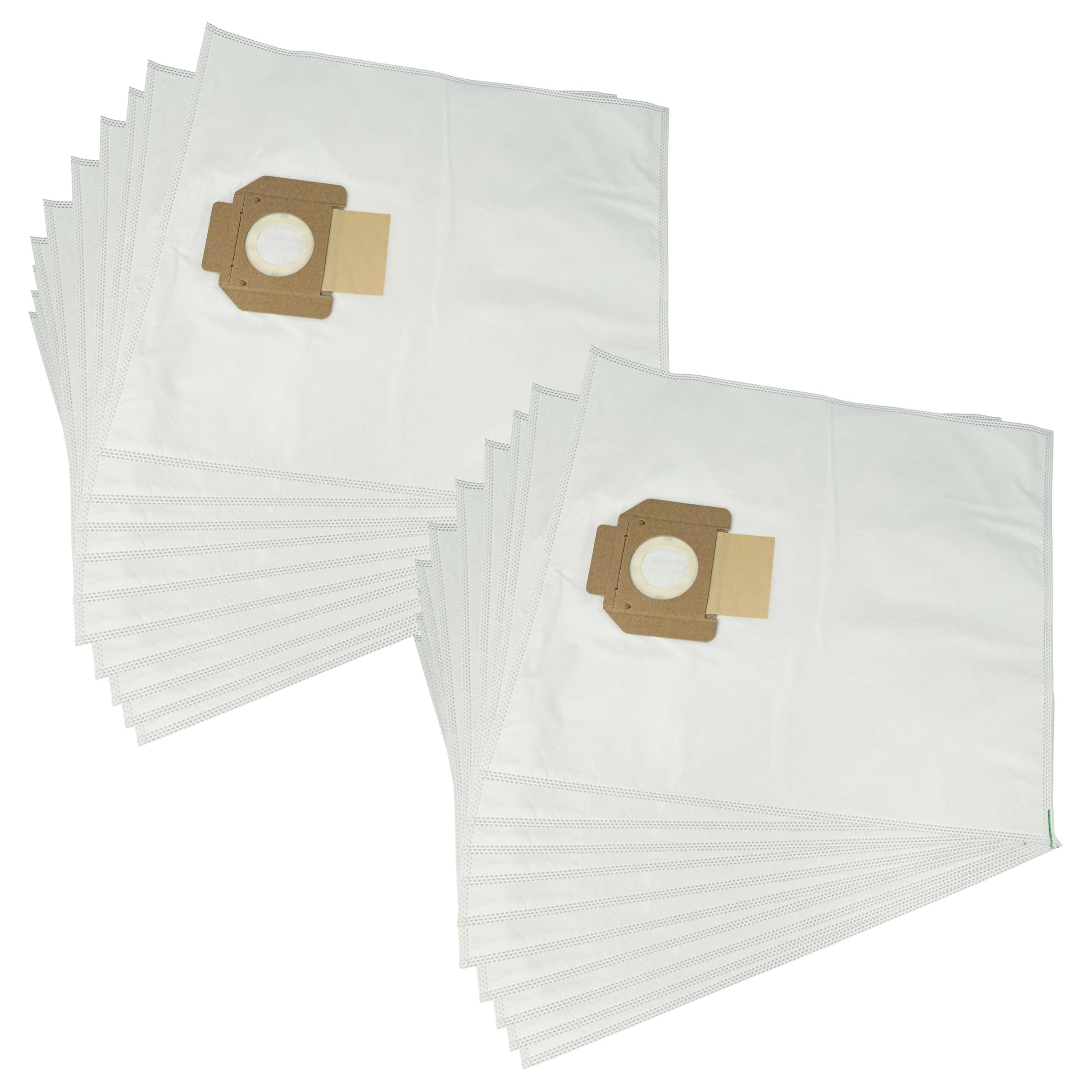 vhbw 20 microfleece stofzakken compatibel met Nilfisk X150, X200, X210