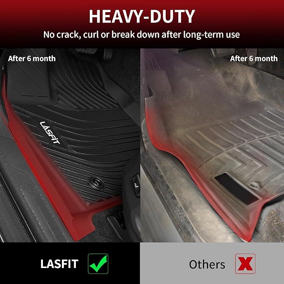 LASFIT Floor Mats for Toyota Tundra 2022-2026 (Only Fit CrewMax Cab)