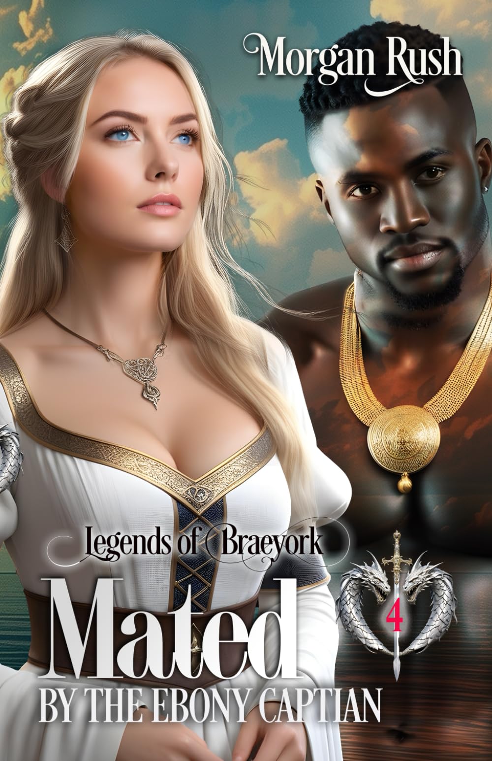 Mated by the Ebony Captain: Steamy Medieval Fantasy Romance: 4 (Legends of Braeyork)