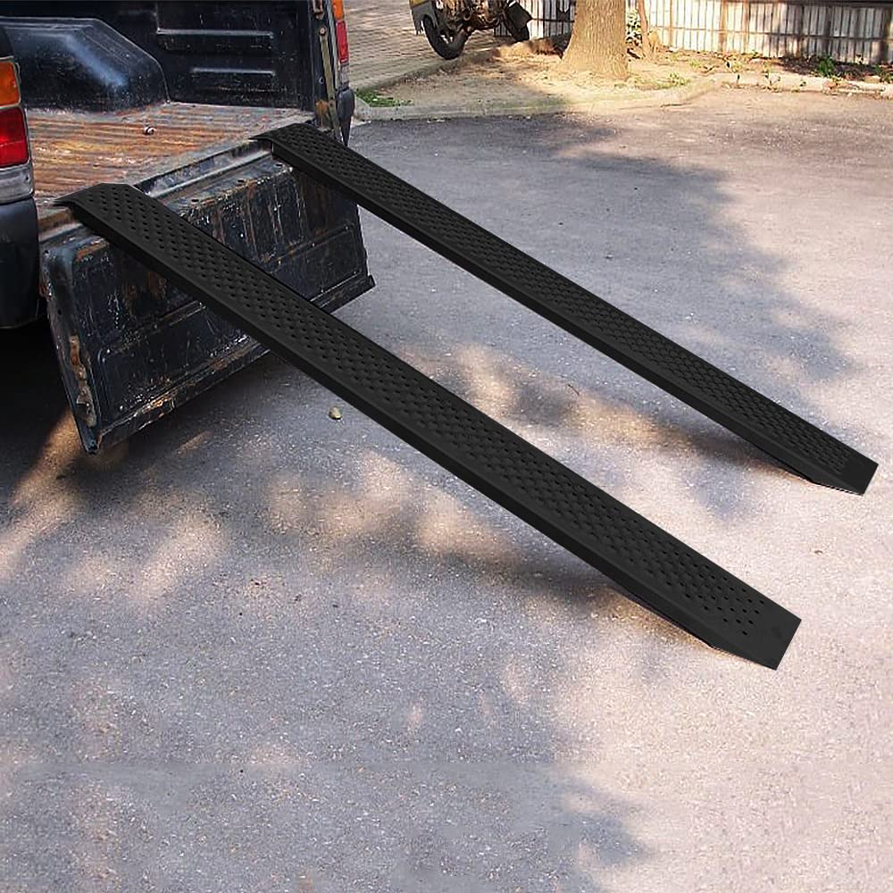 UISERBT 2 x rampa najazdowa, stal ocynkowana, 400 kg, szyna załadunkowa, rampy najazdowe, do motocykli, przyczep kempingowych, samochodów osobowych, czarna