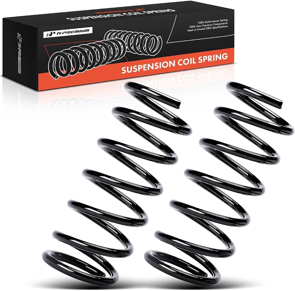 2-Pack Rear Suspension Coil Spring Set Compatible with Nissan | for Altima 2007-2013, Driver and Passenger Side, Replace# 55020JB01D, 55020JB02E, Restores Ride Height