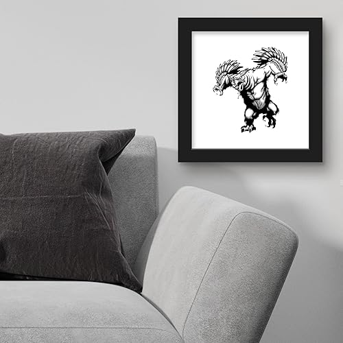 Miniatura 3 de Trends International Gallery Pops Dungeons & Dragons - Arte de pared clásico de Owlbear, versión enmarcada negra, 12 x 12 pulgadas