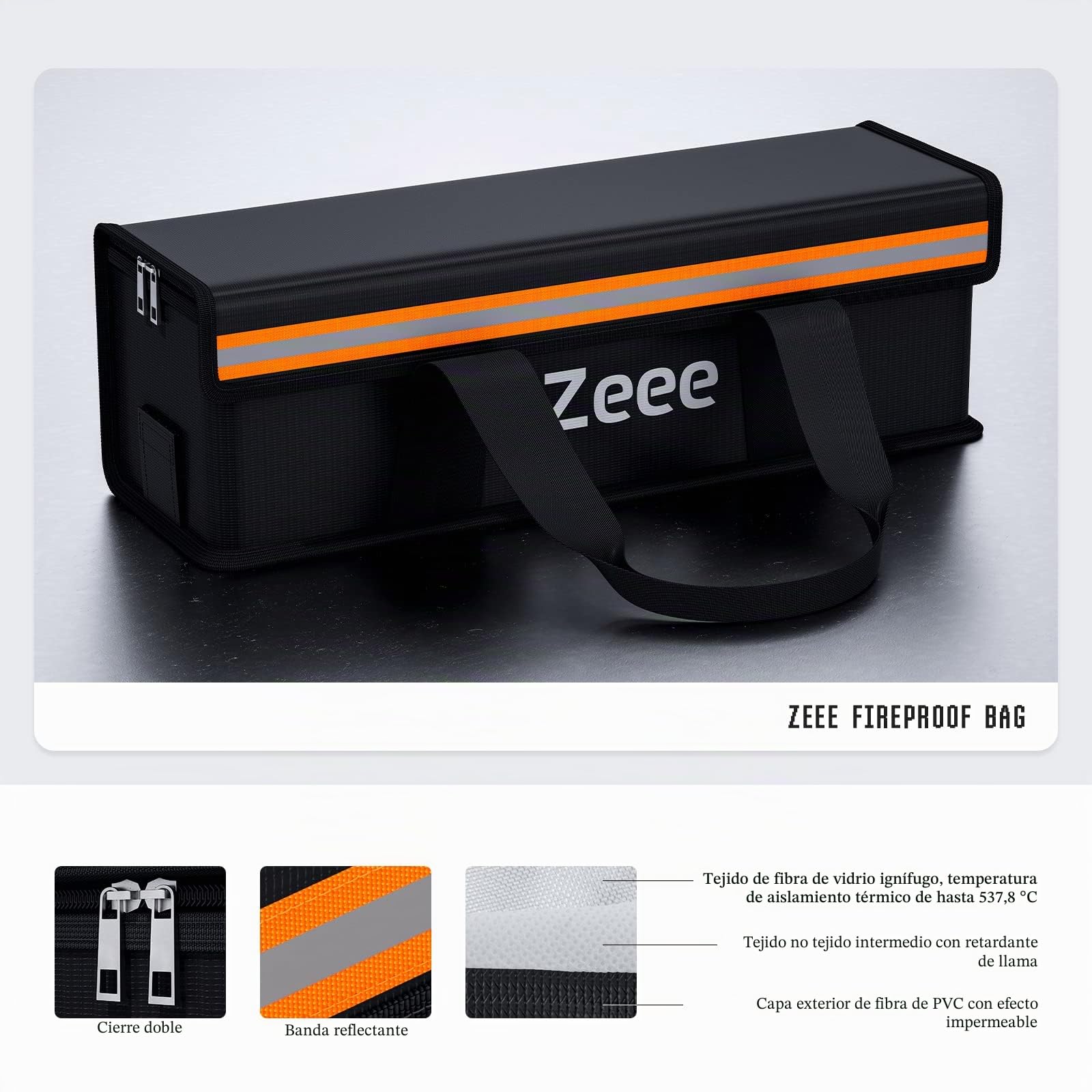 Zeee Bolsa de Seguridad para Baterías de Bicicleta eléctrica(2Pcs)