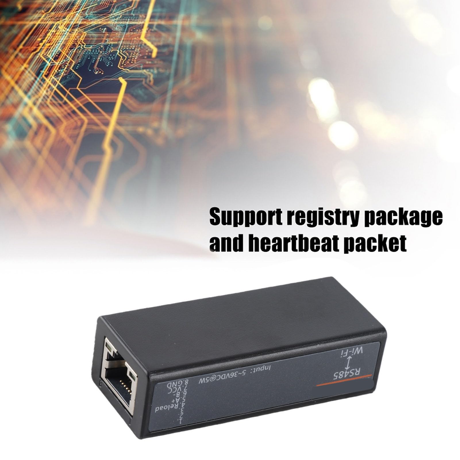 Dioche Elfin Ew11 Elfin-ew11 Bezprzewodowy Serwer Szeregowy na WIFI - Moduł Komunikacji Bezprzewodowej HF7221 z wbudowaną anteną, ModbusTCP, Wszechstronna Instalacja, Wejście Zasilania 5-36V,