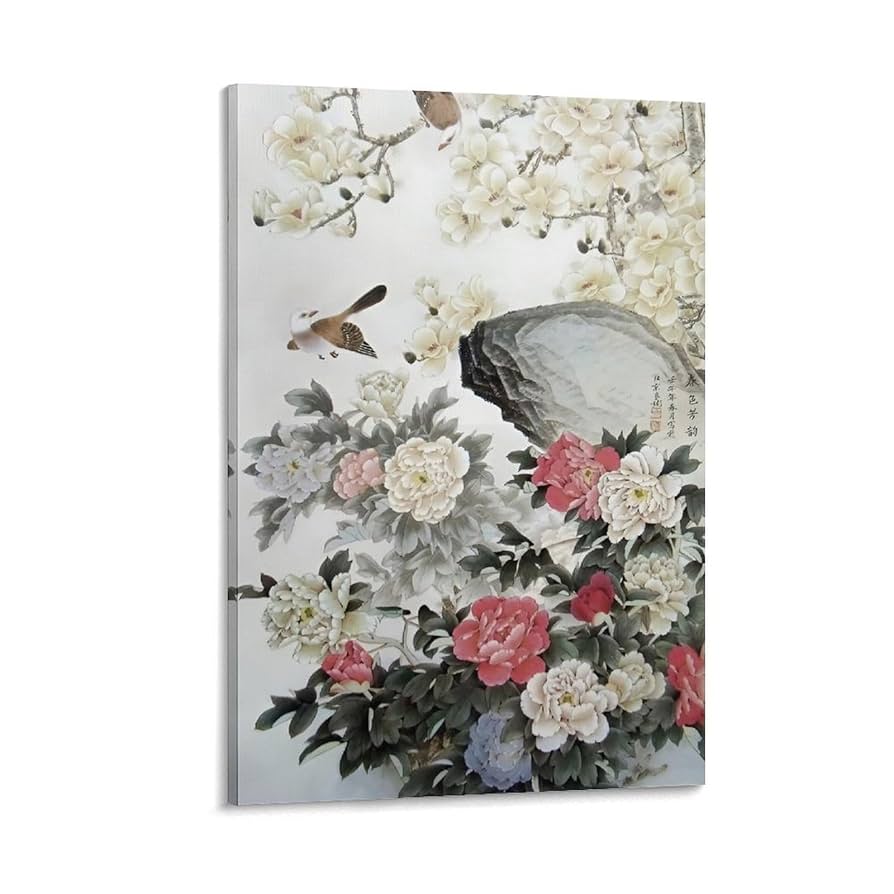 花の絵画 黒金フレーム 牡丹 花の絵画 黒金フレーム 牡丹 vase of