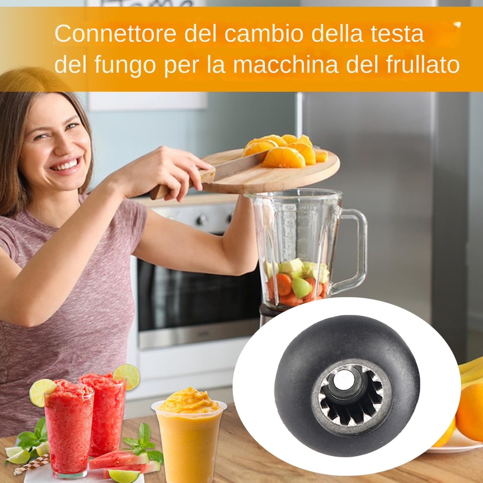 Presa Di Azionamento Del Frullatore - Sostituzione 'ingranaggio Da 2,1x2,7 Cm, Accoppiamento Del Frullatore Durevole, Accessorio Per Robot Da Cucina Ad Alta Precisione | Parte 'elettrodomestic