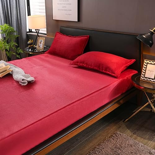 Miniatura 9 de Flannel Fitted Sheet Twin Size,Velvet Fitted Sheet Plush Shaggy Ultra Soft Fuzzy Sheet with 15''Deep Pocket,Dark Gray,1 Pack(Not Include Pillowcases)