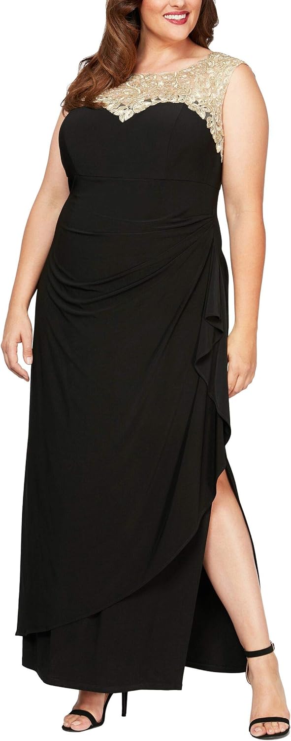 Plus size ruched cape dress Clearance