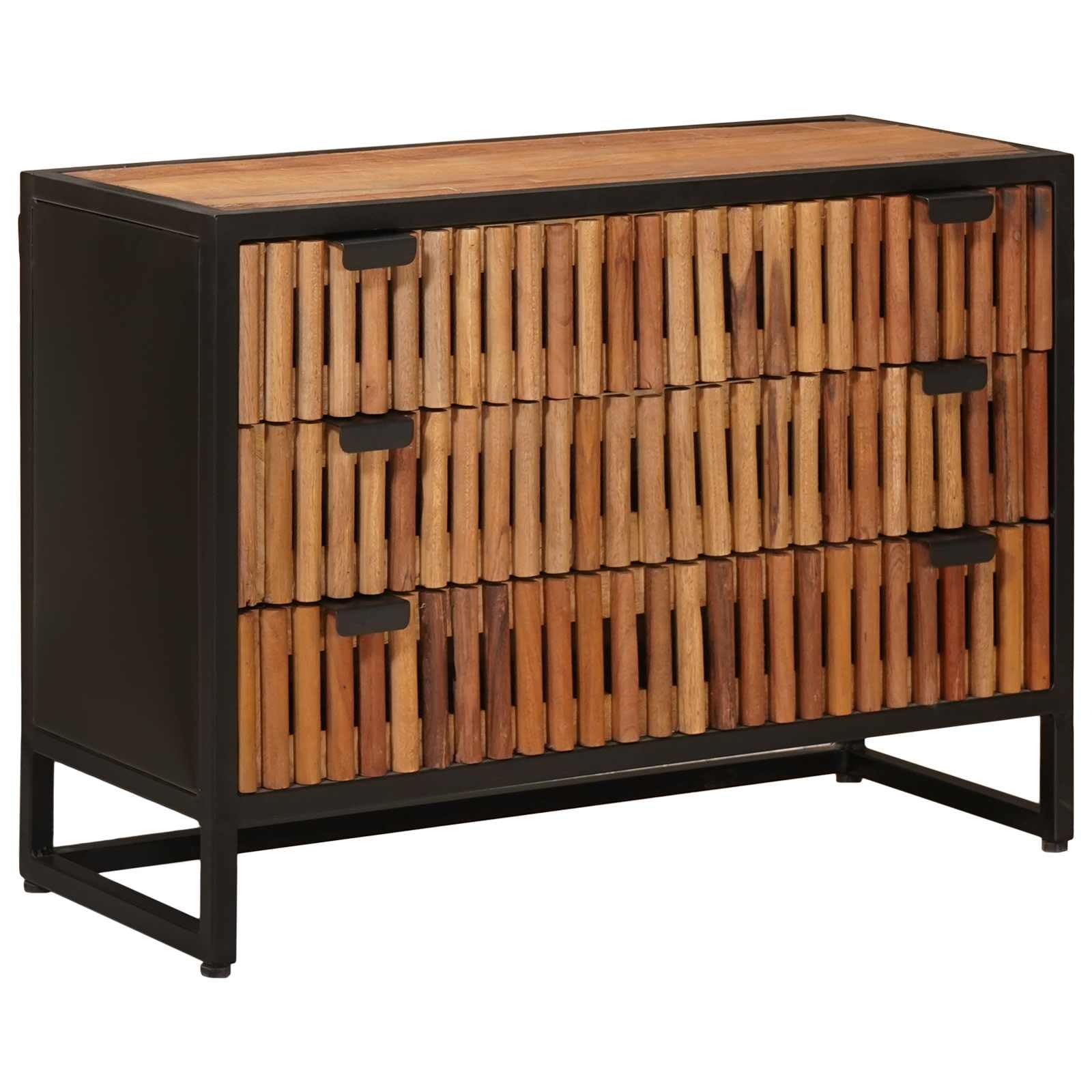 Cajonera con cajón vidaXL de 75x30x54 cm mueble moderno de sala rectangular