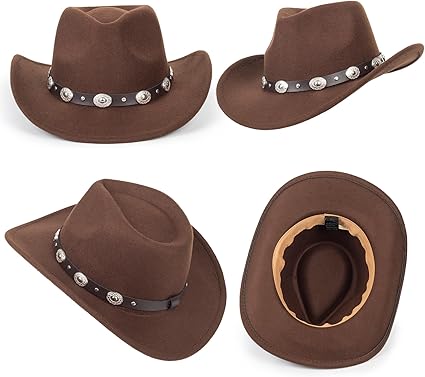 Chapeau De Cow-girl Western Zèbre - Peau De Vache Rose - Taille Unique