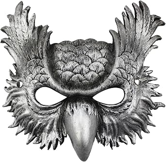 Baclety Owl Mask - Portable Owl Mask, Carnival Owl Mask | Owl Mask Adjustable Animal Mask for Carnival, Long Lasting Creative Cosplay Owl Mask, Bird Theme Mask, Halloween Costume for Men and Adults