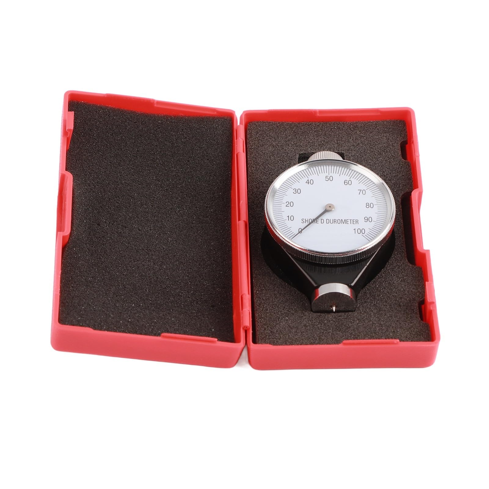 Hardness Tester, Shore Type Durometer A/O/D Rubber Tire Hardness Tester 0‑100 HA Analog Display Hardness Meter(O)