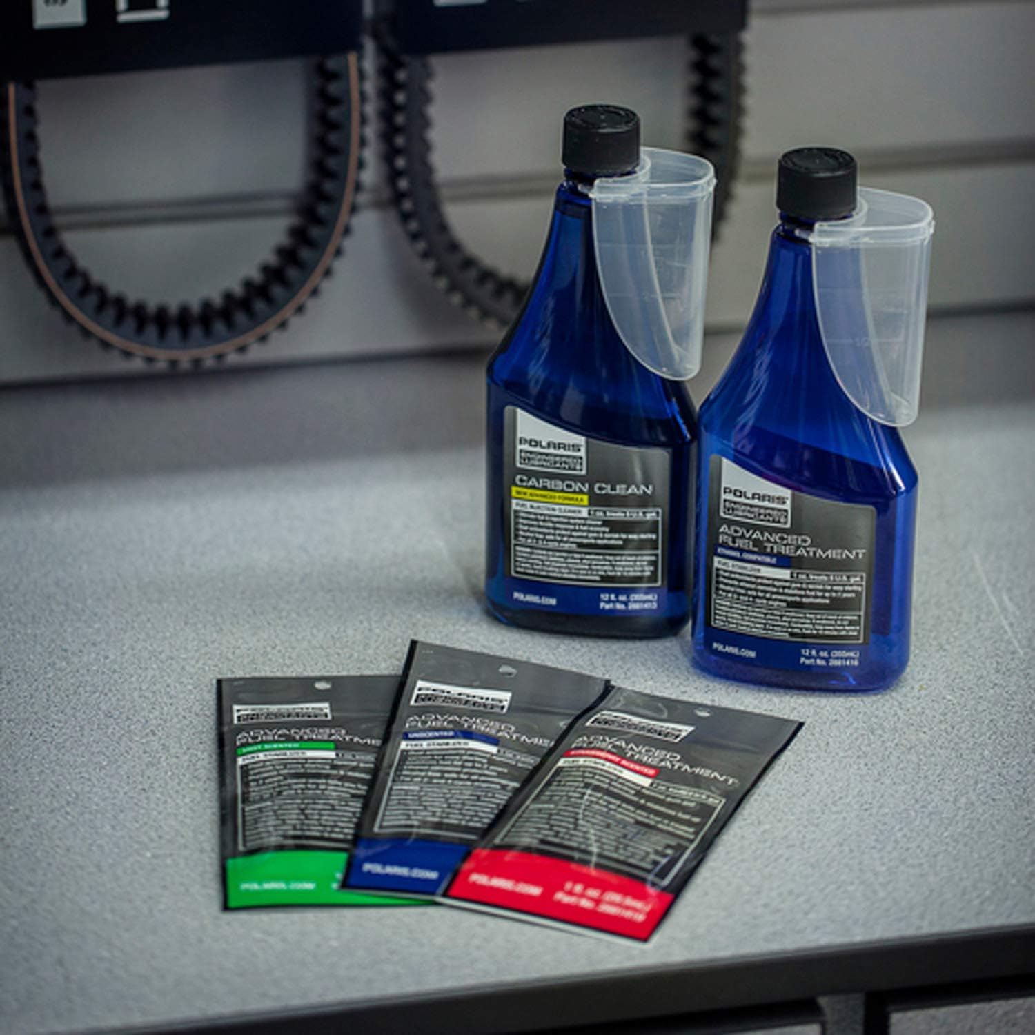Polaris Advanced Fuel Treatment for RANGER XP 1000, 570, GENERAL 1000, XP 4 1000, Voyageur 146, Titan Adventure 155, 120 Indy Models and More, for 2 and 4 Cycle Engines, Genuine OEM - Part 2881416