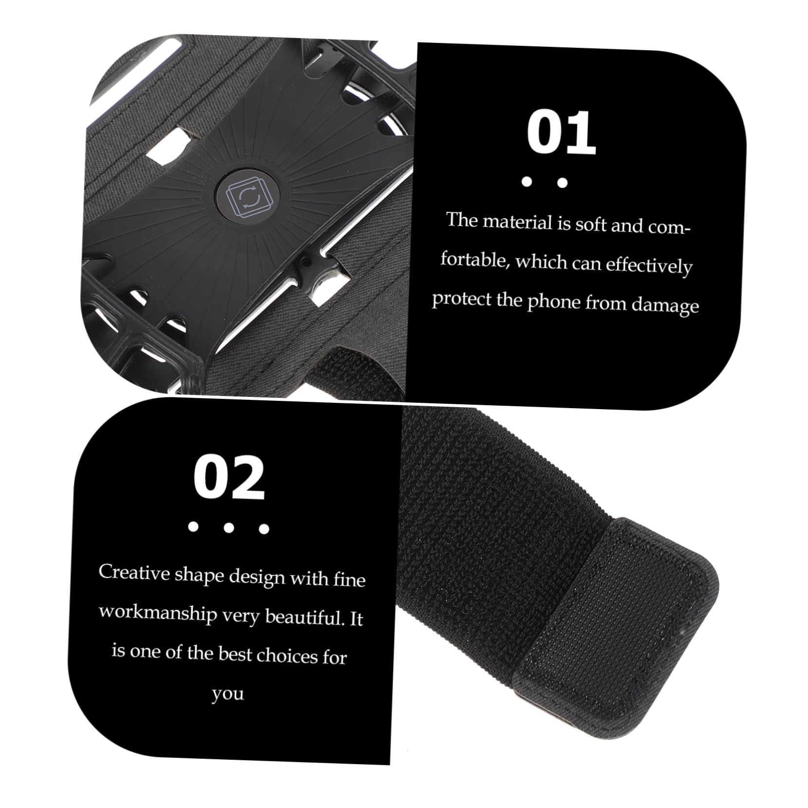Gadpiparty 3pezzi Cinturino Per Telefono Da Braccio Elasticizzato Supporto Per Cellulare Da Polso Per Sport All Aria Aperta Per Running e Jogging Design Antiscivolo e Resistente Classico