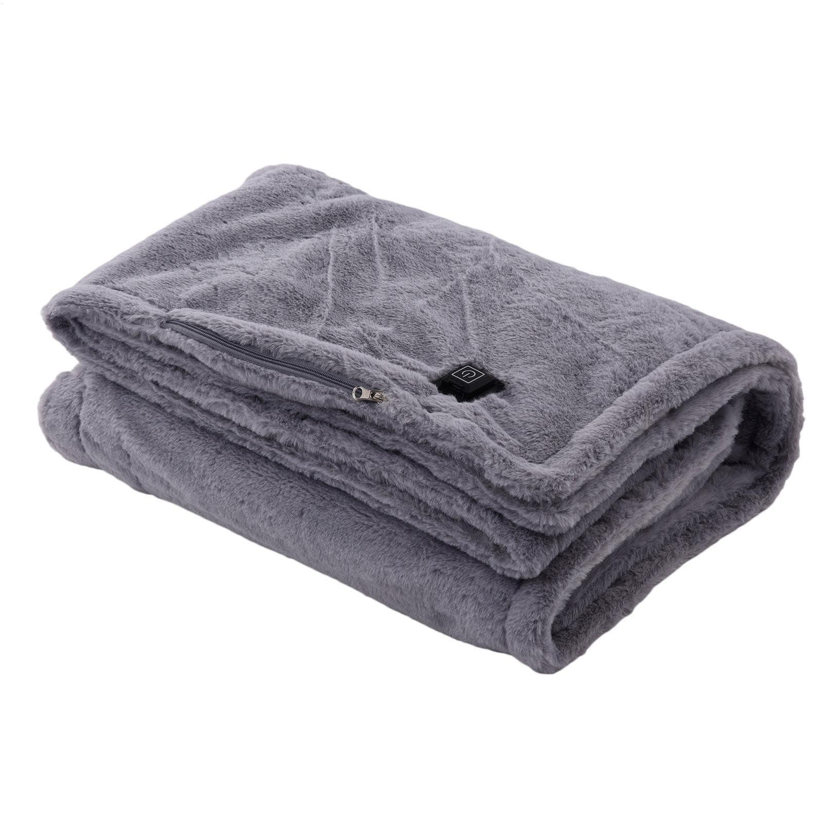 Couverture électrique chauffante 59x33,5 pouces avec 3 niveaux de température pour femmes