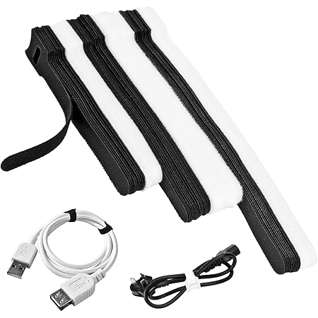 40 Stück Kabelmarker Klettverschluss - Wiederverwendbare Kabelbeschriftung In 8 Farben