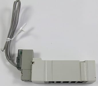 SMC SY5140-3GZ 110-115 V AC, 2-POSITION SINGLE ACTUATION, 5 PORT, 50/60 HZ, BASE MOUNTED, GROMMET ENTRY - 300 MM LEAD, INTERNAL PILOT, NON-LOCKING PUSH MANUAL OVERRIDE, SINGLE UNIT, SOLENOID VALVE, SY