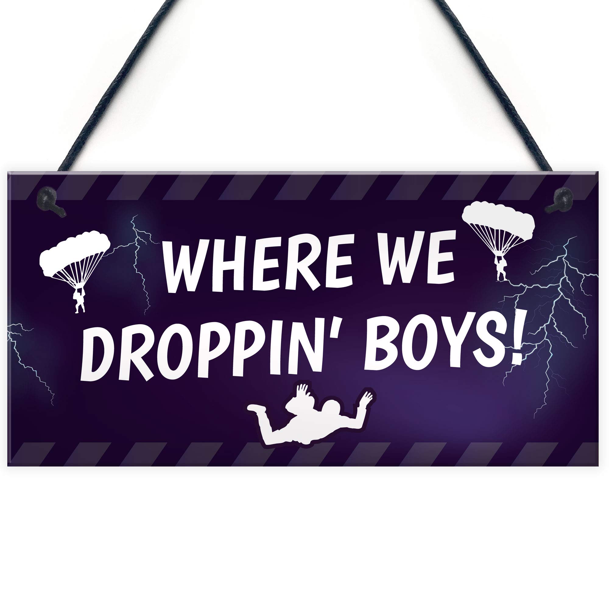 Red Ocean Gaming Accessory Plaque For Boys Bedroom or Games Room Novelty Gamer/Gaming Gifts For Son or Brother