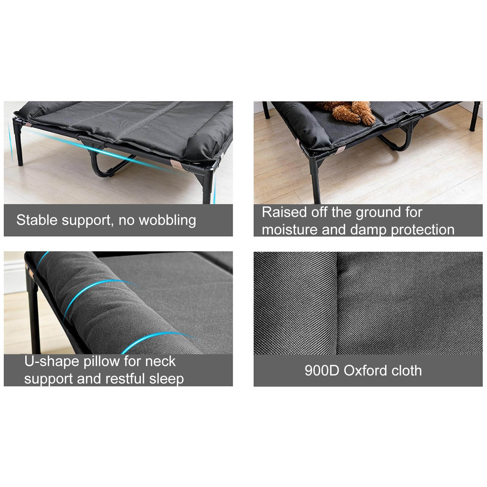 Camas De Perros Elevadas Colchoneta Impermeable Portátil