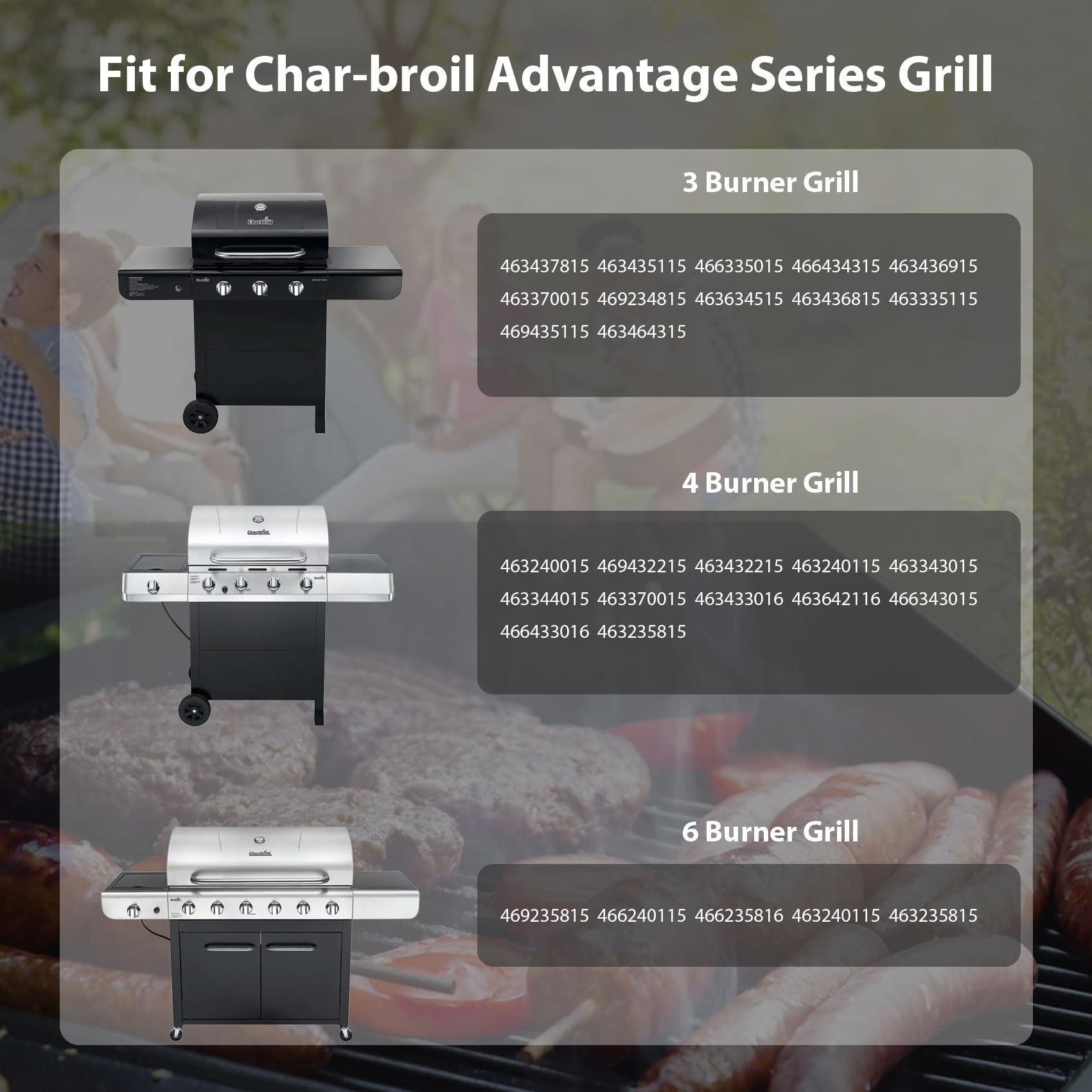 CANDANA Pièces De Rechange Pour Barbecue Charbroil Advantage