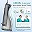 COSLUS Water Dental Flosser Teeth Pick: Portable Cordless Oral Irrigator 300ML Rechargeable Travel Irrigation Cleaner IPX7 Waterproof Electric Flossing Machine for Teeth Cleaning C20(F5020E) Grey