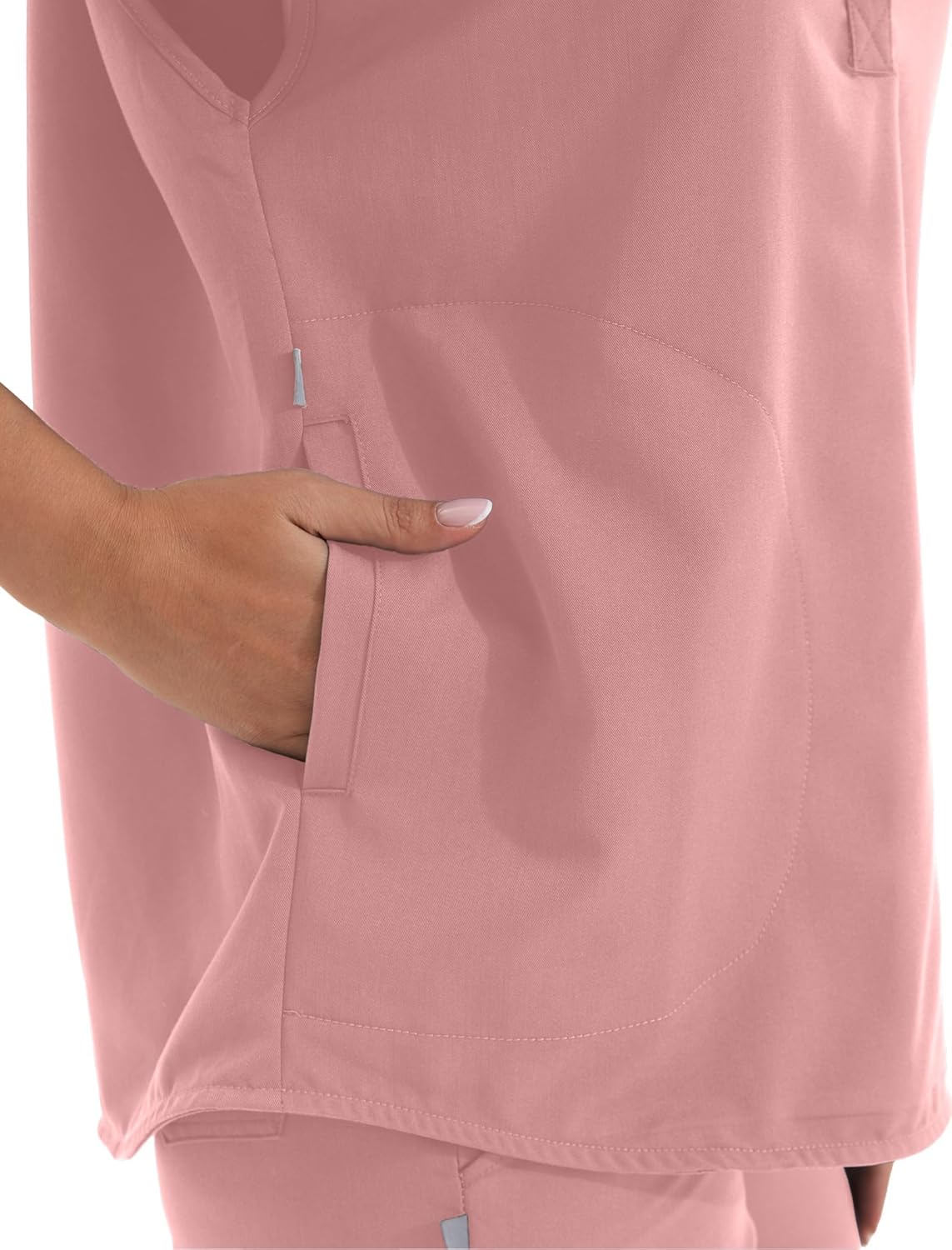 Scrub for Women Set - Stretch Scrub Top & Jogger Pants Mandarin Collar Anti-Wrinkle Scrub Suit Medical Uniform - Image 4