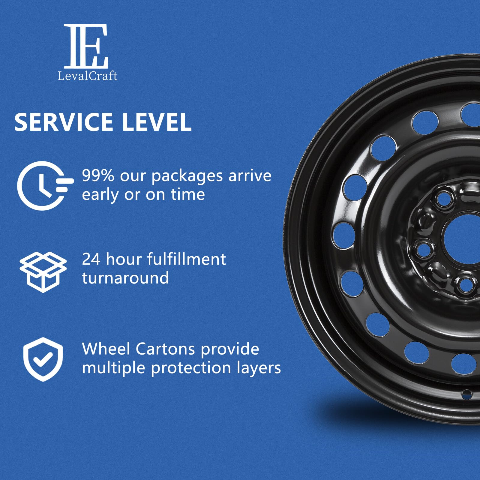 Amazon.com: New 16x6.5 Inch Black Steel Wheel Rim for Toyota Camry