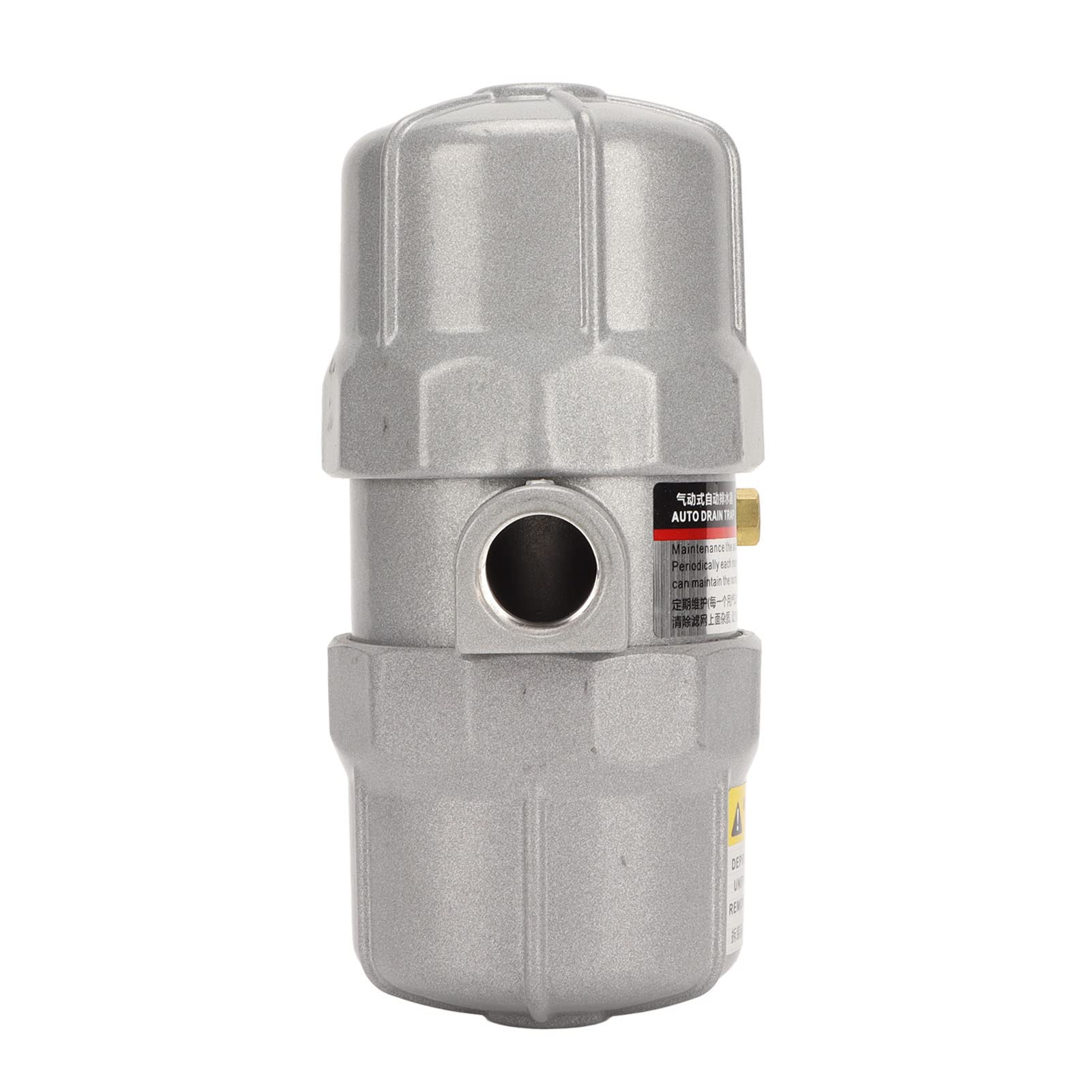 Valvola di scarico automatica universale, valvola di scarico pneumatica per sistemi di aria compressa, connessione NPT da 1/2 pollice con manopola in ottone regolabile, corpo in