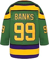 Vista 2 de Jóvenes Mighty Ducks - Camiseta de hockey sobre hielo para niños, 96 Charlie Conway