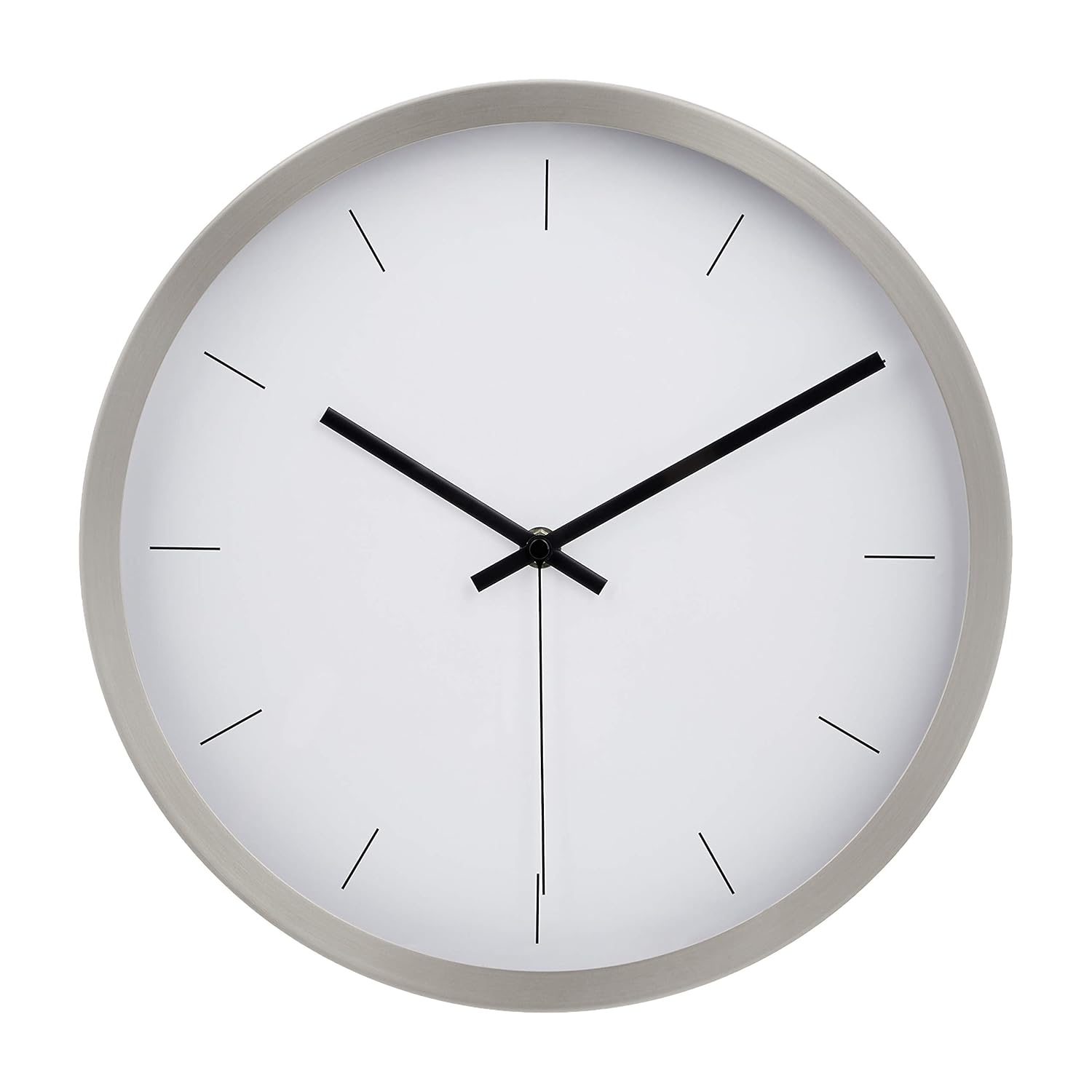 Buy AmazonBasics 30 cm Modern Wall Clock Nickel Online at Low Prices