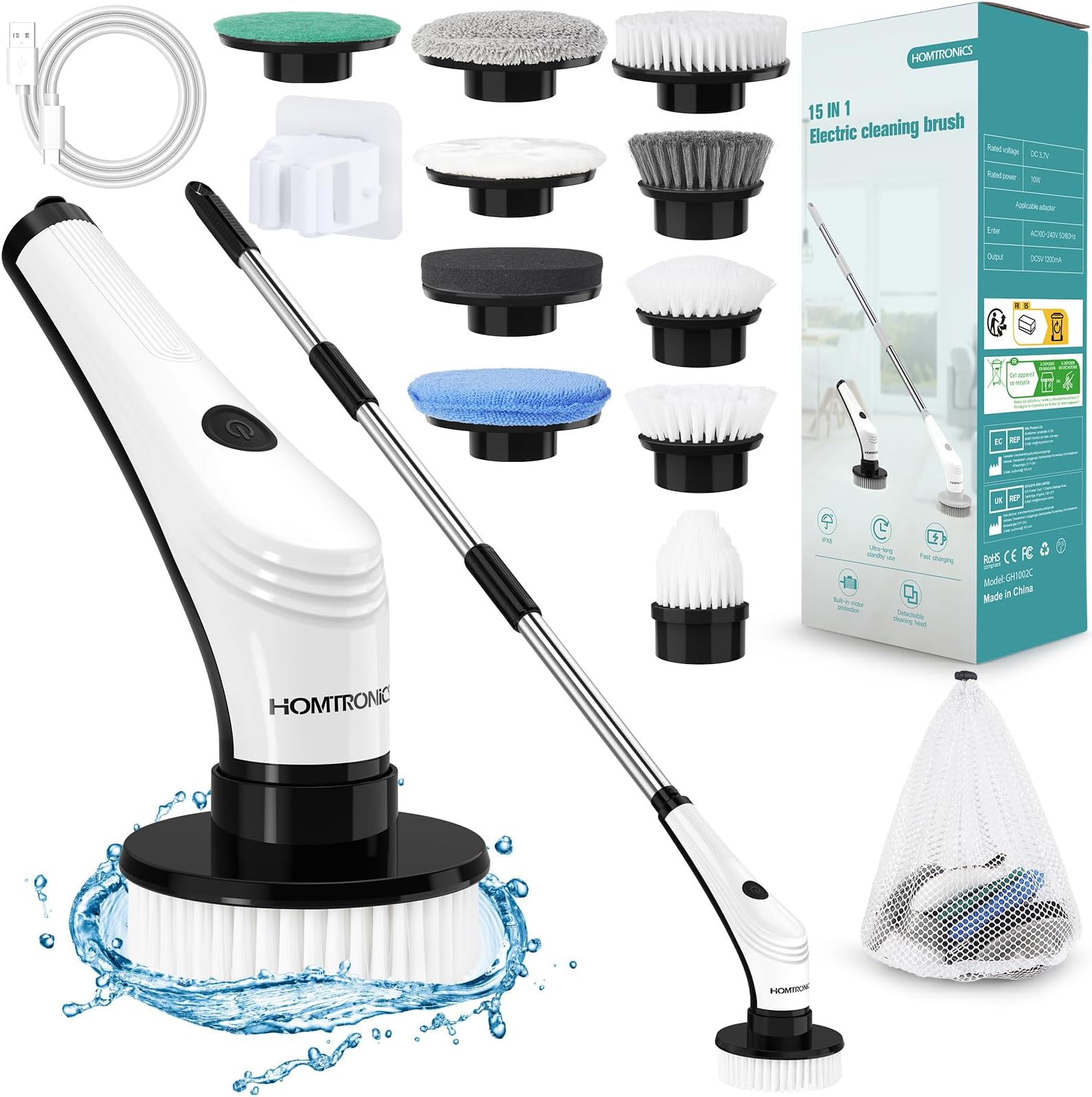 Brosse nettoyage électrique multifonction