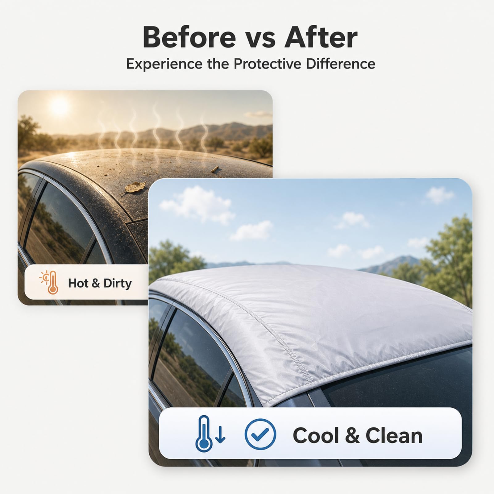 Copertura Parasole, Ombrello Parasole per Auto, Portatile Piegato Anti-UV Proteggi la Copertura Tenda da Tetto per Auto Copertura per Finestra Anteriore per Barbecue All'aperto