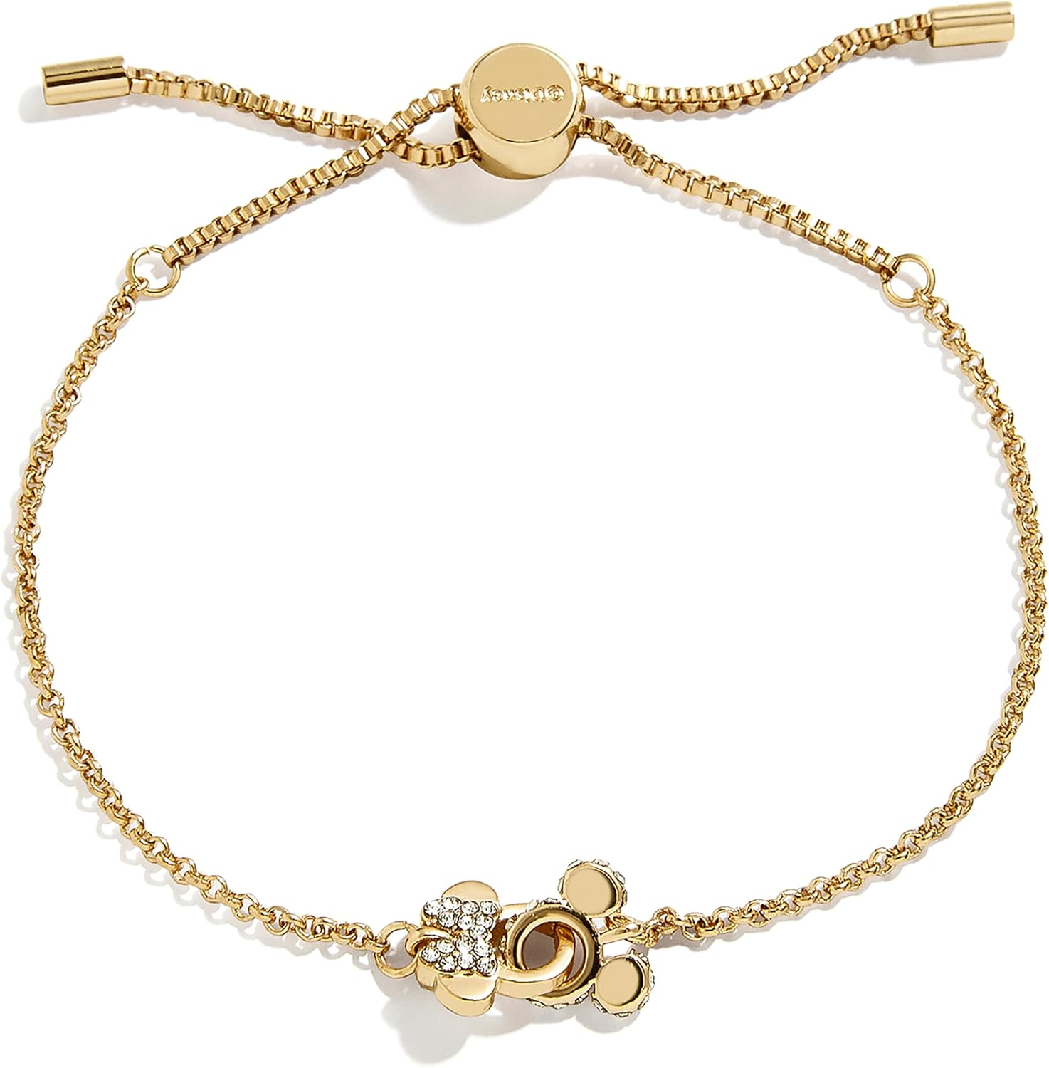 BaubleBar x Disney's Mickey Mouse & Minnie Mouse Better Half Bracelet - Perfect Accessory for All Disney Fans, Fashion Jewelry, Mickey & Minnie Mouse Bracelet