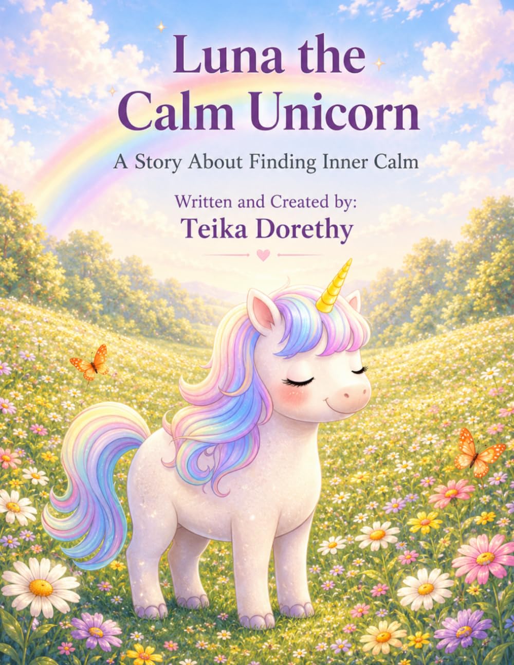 Luna The Calm Unicorn: A Story About Finding Inner Calm (Magical Creatures, Mighty Feelings)