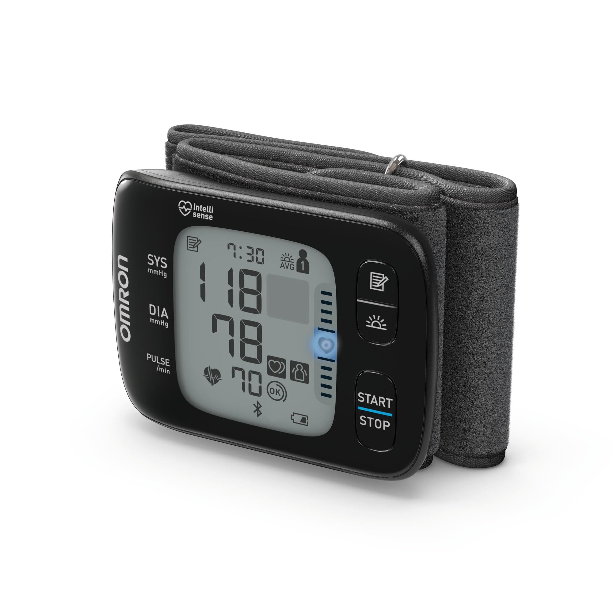OMRON RS7 Intelli IT Wrist Blood Pressure Monitor for Home Use/On The Go