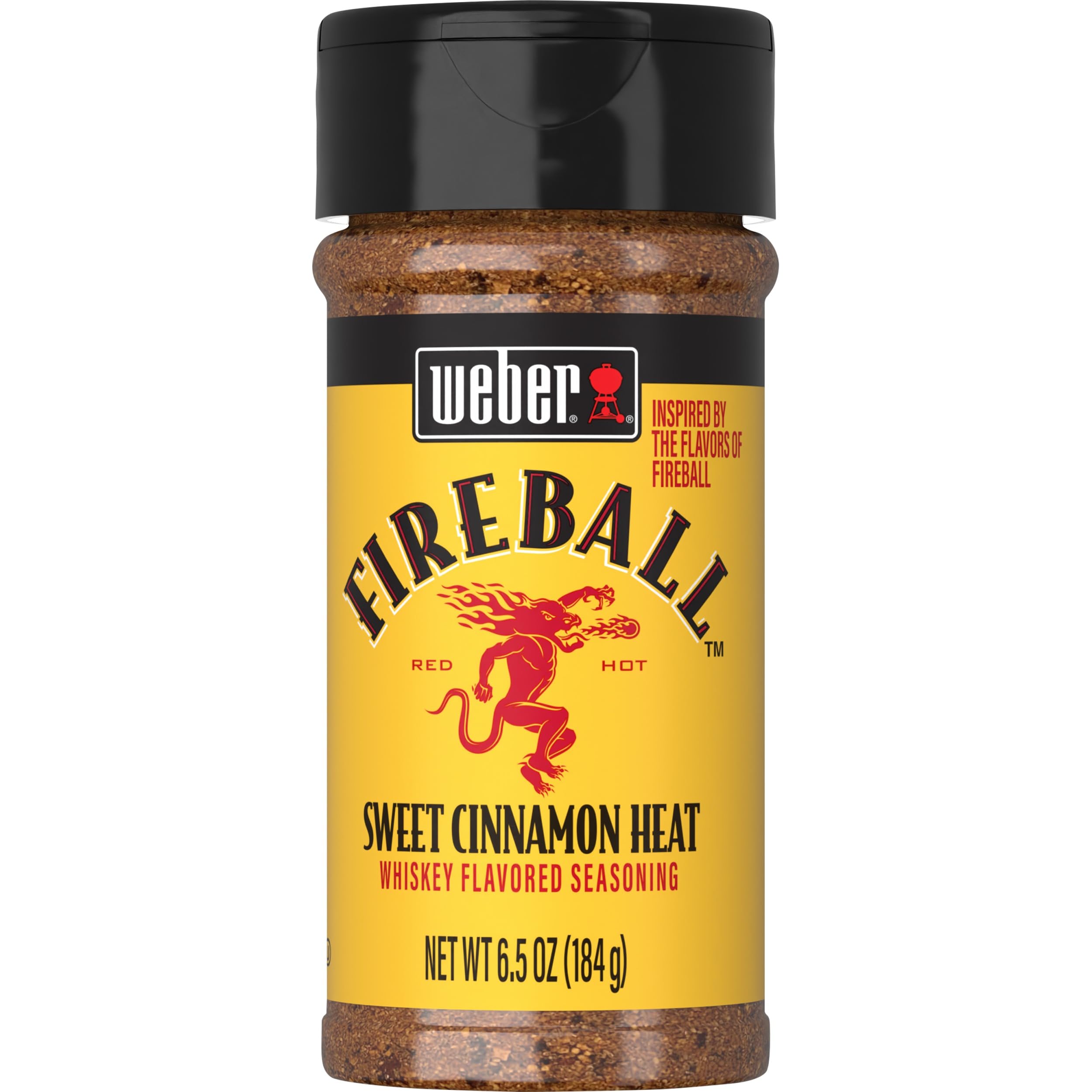Weber Fireball Whiskey Flavored BBQ Seasoning, 6.5 oz