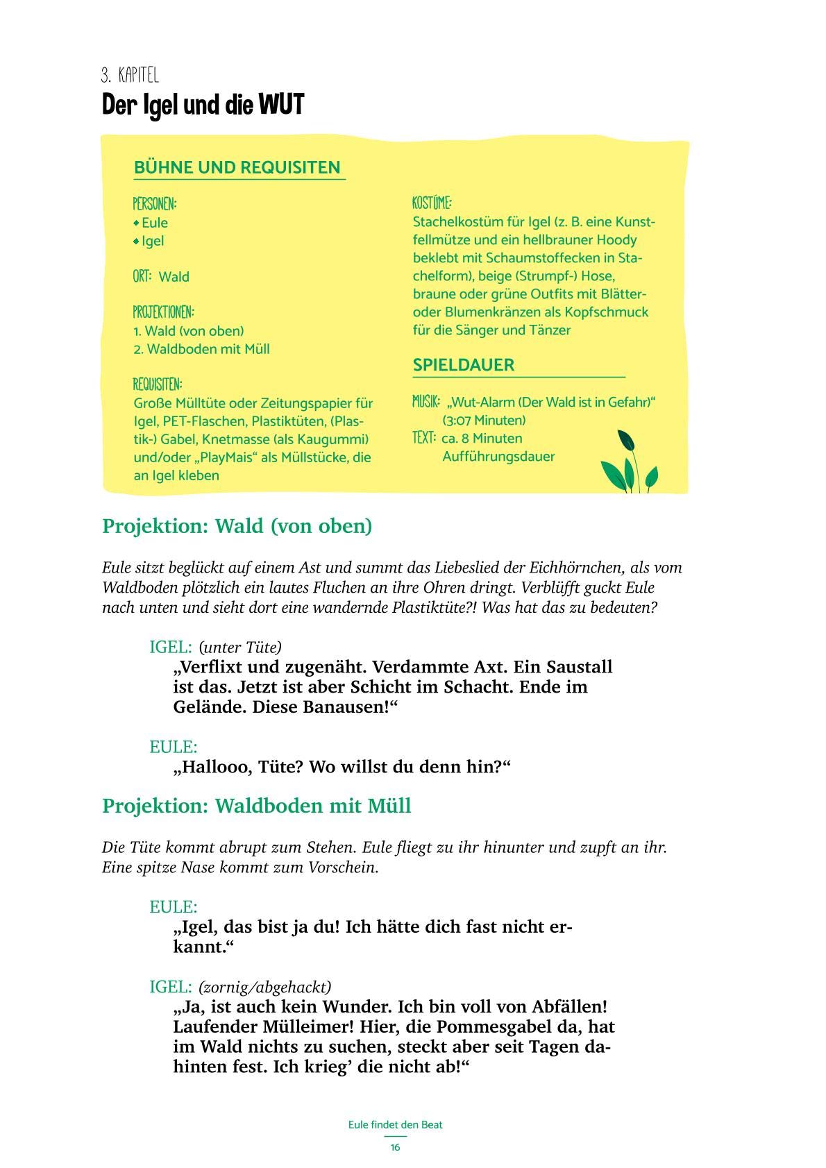 Eule findet den Beat mit Gefühl, Heft inkl. CD: Ein Kindermusical für Schul- und Theatergruppen